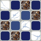 UNO 25X25 FURANO BLUE